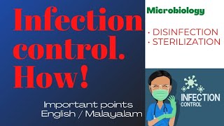 INFECTION CONRTOL MICROBIOLOGYEnglishmalayalamImportant pointsMEROMEDICZ [upl. by Ahsie555]