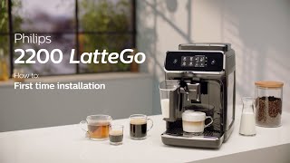 Philips Series 2200 LatteGo EP223140 Automatic Coffee Machine  How to Install and Use [upl. by Pauline]