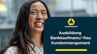 Ausbildung Bankkaufmann Bankkauffrau Kundenmanagement mwdiverse [upl. by Gunthar]