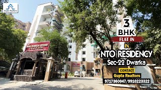 NTO RESIDENCY  3 BHK FLAT IN Sec22 Dwarka Call 97173600479910223322 [upl. by Lurie97]