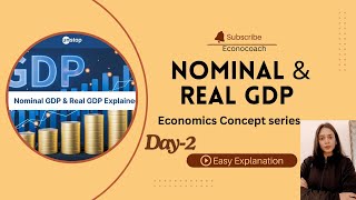 NOMINAL amp REAL GDP  25 DAYS ECONOMICS CONCEPT SERIES  DAY 1  economics shorts economy [upl. by Seira]