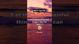 FACTS 5 of the most PAINFUL THINGS boys can hear😭 shorts [upl. by Enilkcaj300]