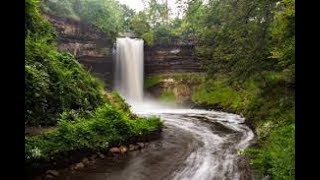 Minnehaha Falls on Minneapolis Minnehaha Creek [upl. by Fidele]