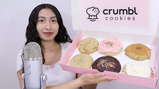 ASMRTrying Crumbl Cookies for the 1st Time 🍪🩷 [upl. by Ettenal]