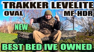 TRAKKER LEVELITE OVAL MFHDR BED  USED 4 MONTH REVIEW  CARP FISHING [upl. by Lacsap342]