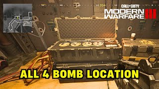 All 4 Bombs Location in GORA DAM  Call of Duty Modern Warfare 3 2023 [upl. by Arutak]