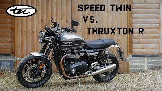 Speed Twin Vs Thruxton R  New Parts Available [upl. by Moya]