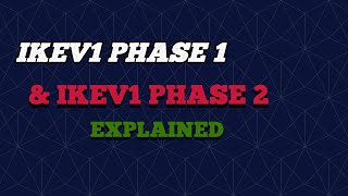 CCNP Security  IKEv1 Phase 1 and Phase 2 Explained [upl. by Aihtniroc691]