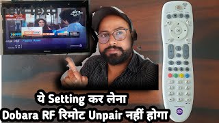 Why RF Remote get unpaired again and again  How to Pair RF Remote with Videocon d2h [upl. by Modesta214]