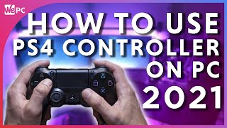 How to Use A PS4 Controller on PC Wired and Wirelessly 2021 [upl. by Gratt]