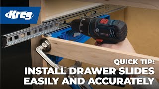 Quick Tip How To Install Drawer Slides Easily and Accurately [upl. by Ainek]