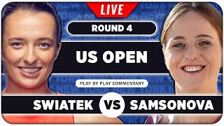 SWIATEK vs SAMSONSOVA • US Open 2024 • LIVE Tennis Play by Play Stream [upl. by Adalia750]