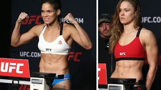 UFC 207 Official Weigh Ins  Amanda Nunes vs Ronda Rousey [upl. by Idnar]