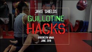 Jake Shields BJJ Guillotine Hacks [upl. by Nnylasor]