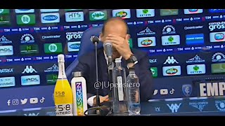 ALLEGRI post EmpoliJuve 41 quotPenalizzazione È stato uno stillicidio sono stancoquot conferenza stampa [upl. by Artekal]