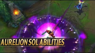 AURELION SOL REWORK ALL NEW ABILITIES GAMEPLAY EXPLAINED  League of Legends [upl. by Hewet694]