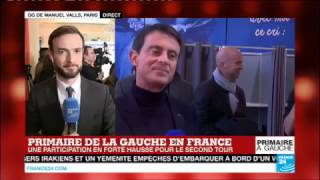 Primaire de la gauche  quotPlus de journalistes que de militants au QG de Manuel Vallsquot [upl. by Affra958]