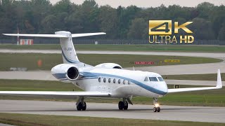 4K Gulfstream G550 from SW Business Aviation 4KJJ888 departure at Munich Airport MUC EDDM [upl. by Acinemod]