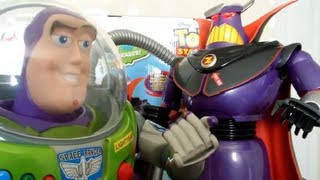 Disney Store TALKING ZURG and Buzz Lightyear REVIEW Toy Story [upl. by Euk]