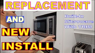 How To Replace And Install Built In Microwave With Trim Kit [upl. by Rhoades]