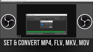 How to Change and Convert Video File Formats in OBS [upl. by Ariaek380]