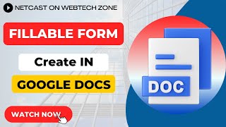 How To Create An Online Fillable Form In Google Docs [upl. by Seraphina]