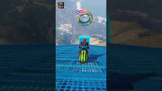 SPIDERMAN MEGA RAMP JUMP PARKOUR CHALLANGE GTA 5 parkour gta5 gaming challenge car megaramp [upl. by Naiva670]