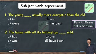 Subject Verb Agreement practice set 10 ssc mts chsl mggs englishacademy subjectverbagreement [upl. by Mima]