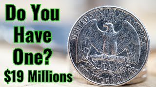 DO YOU HAVE MOST VALUABLE QUARTER DOLLAR COINS WORTH OVER 19 Millions [upl. by Arreit]