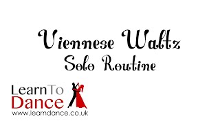 Viennese Waltz Routine  Solo Dance Lesson  Learn To Dance [upl. by Adnarb154]