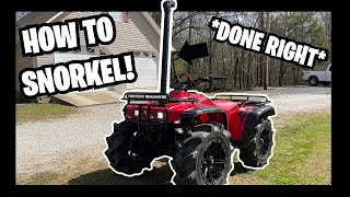 How to SNORKEL a Honda Fourtrax 300 THE RIGHT WAY  ALL MY MODS [upl. by Rosemonde]