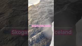 Moment of dilated pupils😲 ytshorts skogafoss icelandicnature travel subscribe comment europe [upl. by Laemaj]