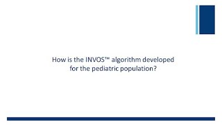 INVOS™ technology overview pt 7 How is the algorithm developed for the pediatric population [upl. by Suzan]