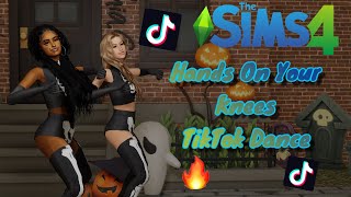 TikTok quotHands On Your Kneesquot TikTok Dance Animation for The Sims 4 [upl. by Chamkis]