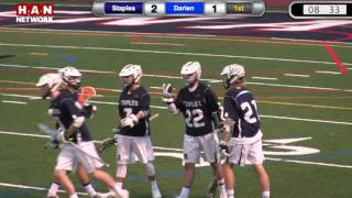 HAN Sports Boys Lacrosse SemiFinal  Staples Vs Darien [upl. by Ateerys]