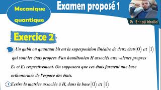 Examen proposé 1 mécanique quantique [upl. by Eleon503]