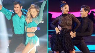 EXCLUSIVE Nick amp Vanessa Lachey Talk DWTS Face Off amp Rocking Rhinestones Bring it On [upl. by Pritchett]