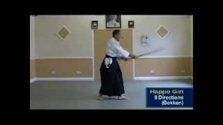 AIKIDO  8 directions bokken cut Happo Giri Dunken Francis [upl. by Nelia]