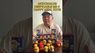 COMPLETE MCDONALD’S DESPICABLE ME 4 HAPPY MEAL TOYS mcdonalds DespicableMe toys happymeal [upl. by Jonati]