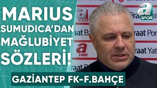 Gaziantep FK 02 Fenerbahçe Sumudica Maç Sonu Açıklamaları  A Spor  Türkiyenin Kupası [upl. by Minoru]