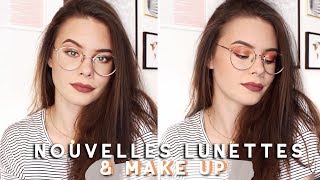 SE MAQUILLER AVEC DES LUNETTES w mes nouvelles lunettes [upl. by Riek719]