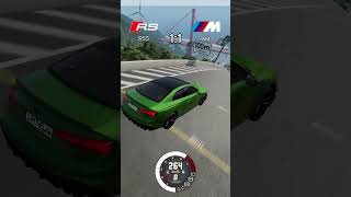 Audi RS5 vs BMW M4 Ultimate Performance Battle automobile audirs5 crash audivsbmw [upl. by Thunell]