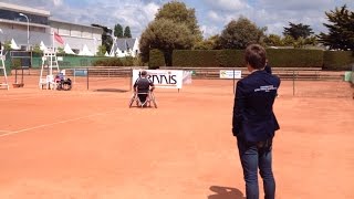 Match tennis handisport au tournoi Kpmg [upl. by Mehelhteb]