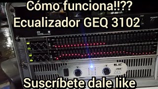 cómo funciona ecualizador conócelo behringer GEQ 3102 [upl. by Kristine]