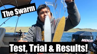 Kokanee amp Trout Fishing Stump lake Merritt BC Wigglefin Swarm trial Lake test PT1 [upl. by Anoval]