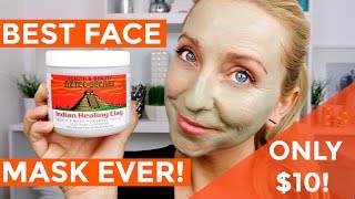 BEST FACE MASK EVER Aztec Secret Indian Healing Clay Demo  Review [upl. by Crowell341]