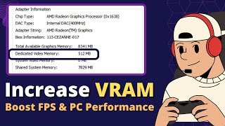 Increase VRAM on Windows 10 amp 11  Boost FPS amp PC Performance FREE [upl. by Rehpretsirhc]