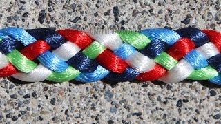 How to make 5 strand braid  two types [upl. by Hamner]