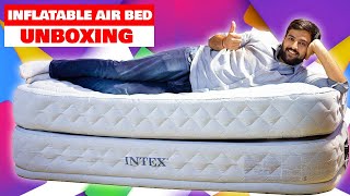 Inflatable Intex Twin Air Bed Unboxing amp Testing [upl. by Kimura983]