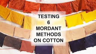 Testing 6 Mordant Methods on Cotton [upl. by Hayward]